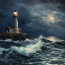 Dekobild Maritim Leuchtturm