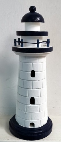 Leucht turm deko holz rund - leucht,
