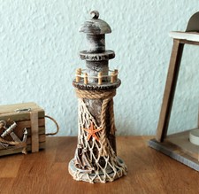 Leuchtturm Holz 22 cm Shabby