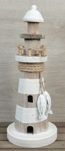 Deko holz leuchtturm antik - deko,
