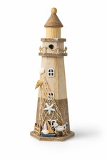 Maritimer Leuchtturm Holz