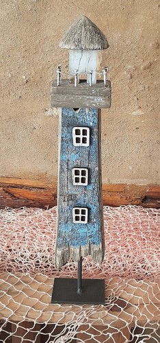 Maritime deko holz - deko, holz-leuchtturm