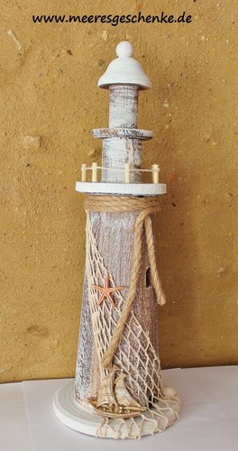 Maritime deko leuchtturm - maritime, beige