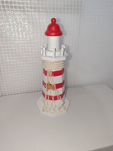 Leucht turm deko holz - turm, rund