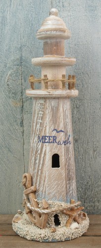 Deko holz leuchtturm meer - deko,