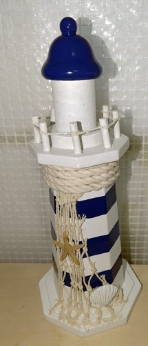 Leucht turm deko holz - deko, rund