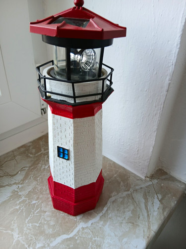 Deko leuchtturm rot weiß mit - deko-leuchtturm,