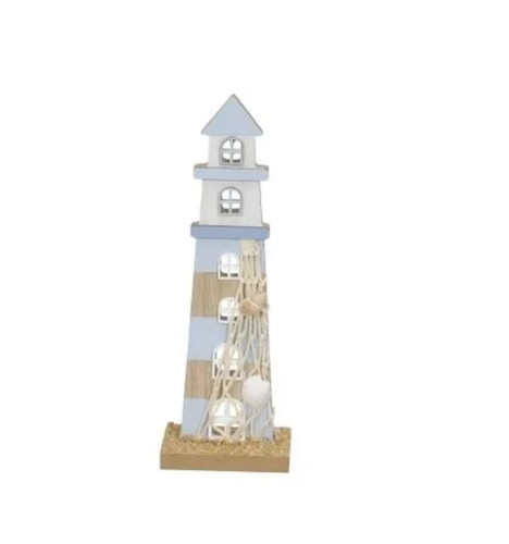 Leuchtturm aus holz h20cm - leuchtturm,