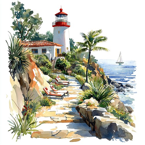 Wandbild urlaub leuchtturm - urlaub,